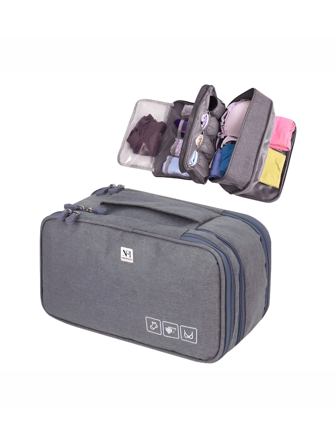 

NFI essentials Grey 3 Layer Multi-Utility Organisers