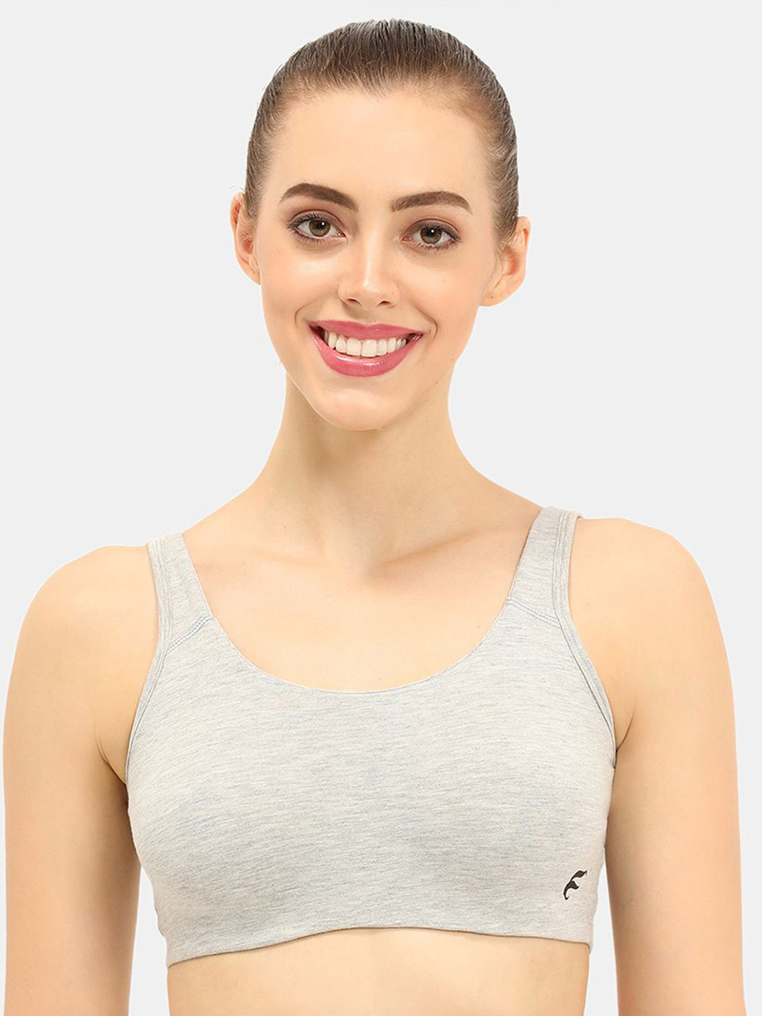 

Envie Full Coverage Non Padded Workout Bra, Grey