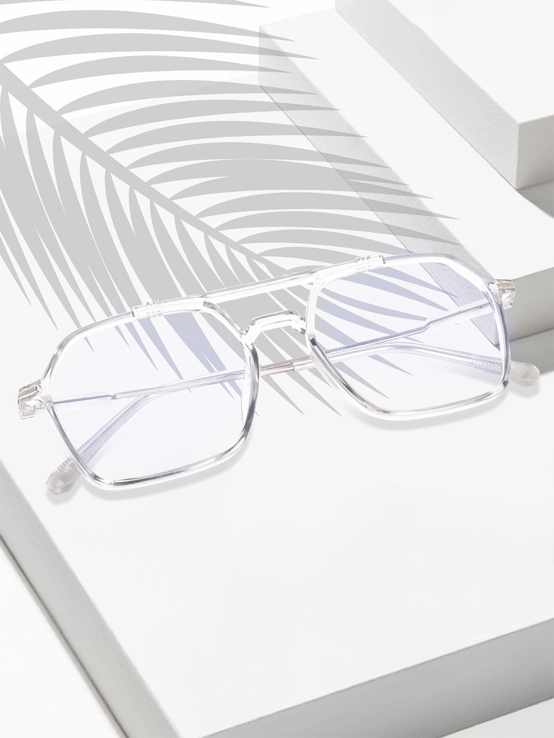 

Peter Jones Eyewear Unisex Full Rim Square Frames, Transparent