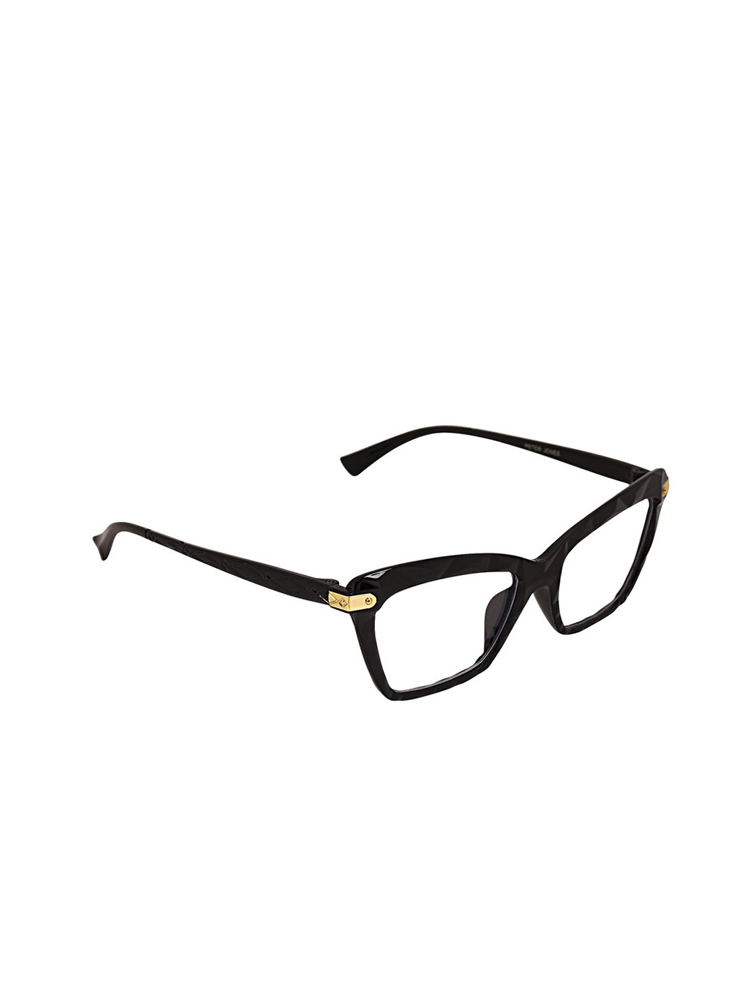 

Peter Jones Eyewear Unisex Full Rim Cateye Frames, Black