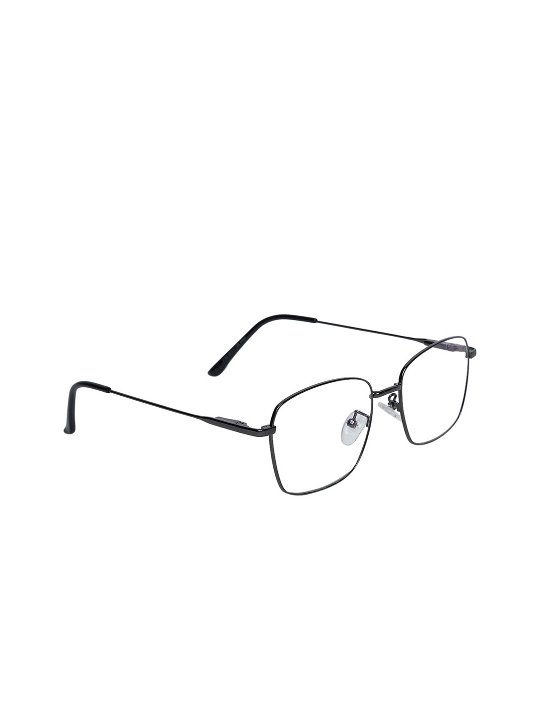 

Peter Jones Eyewear Unisex Full Rim Light Blocking Computer Glasses Square Frames, Black