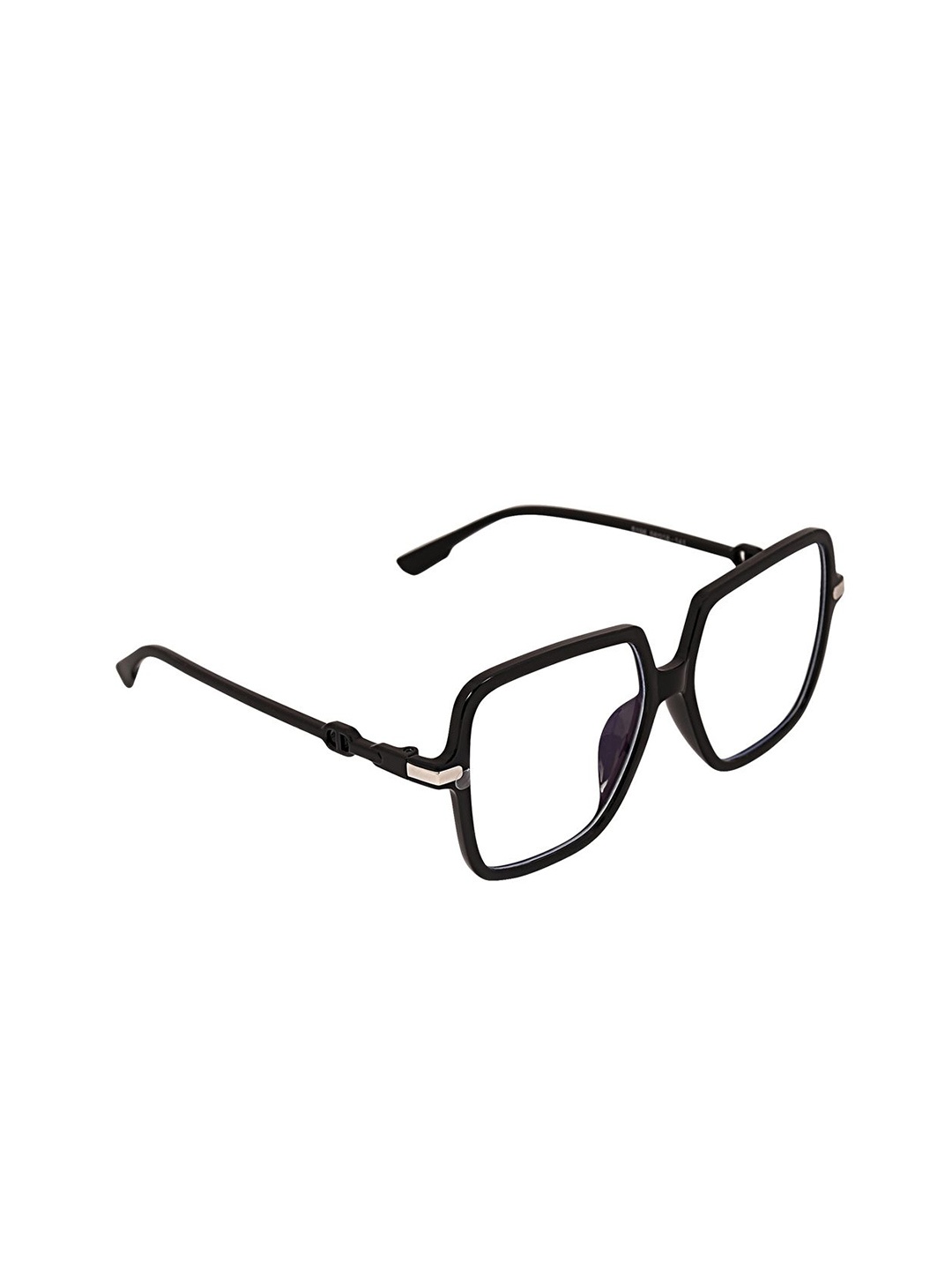 

Peter Jones Eyewear Unisex Full Rim Light Blocking Square Frames, Black