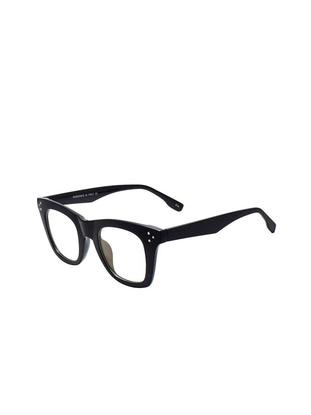 

Peter Jones Eyewear Unisex Full Rim Wayfarer Frame, Black