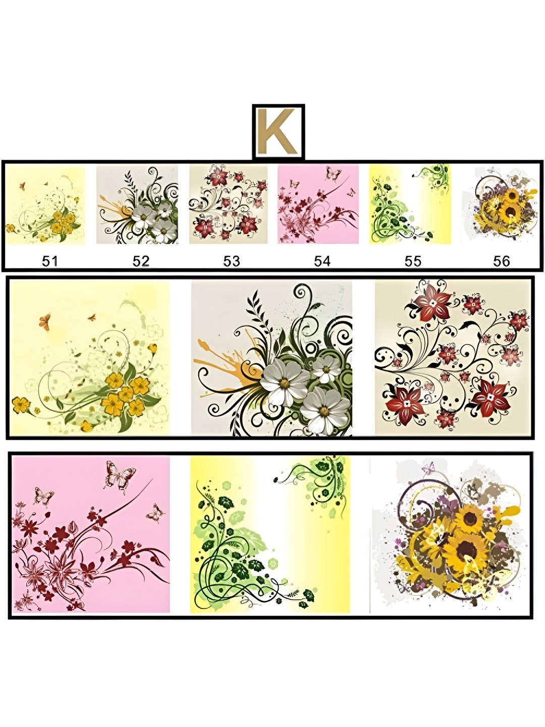 

Jaamso Royals Pink & Green 6 Pieces Floral Printed Self Adhesive Wall Sticker