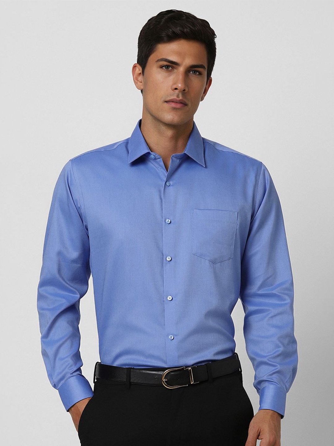 

Van Heusen Men Opaque Formal Shirt, Blue