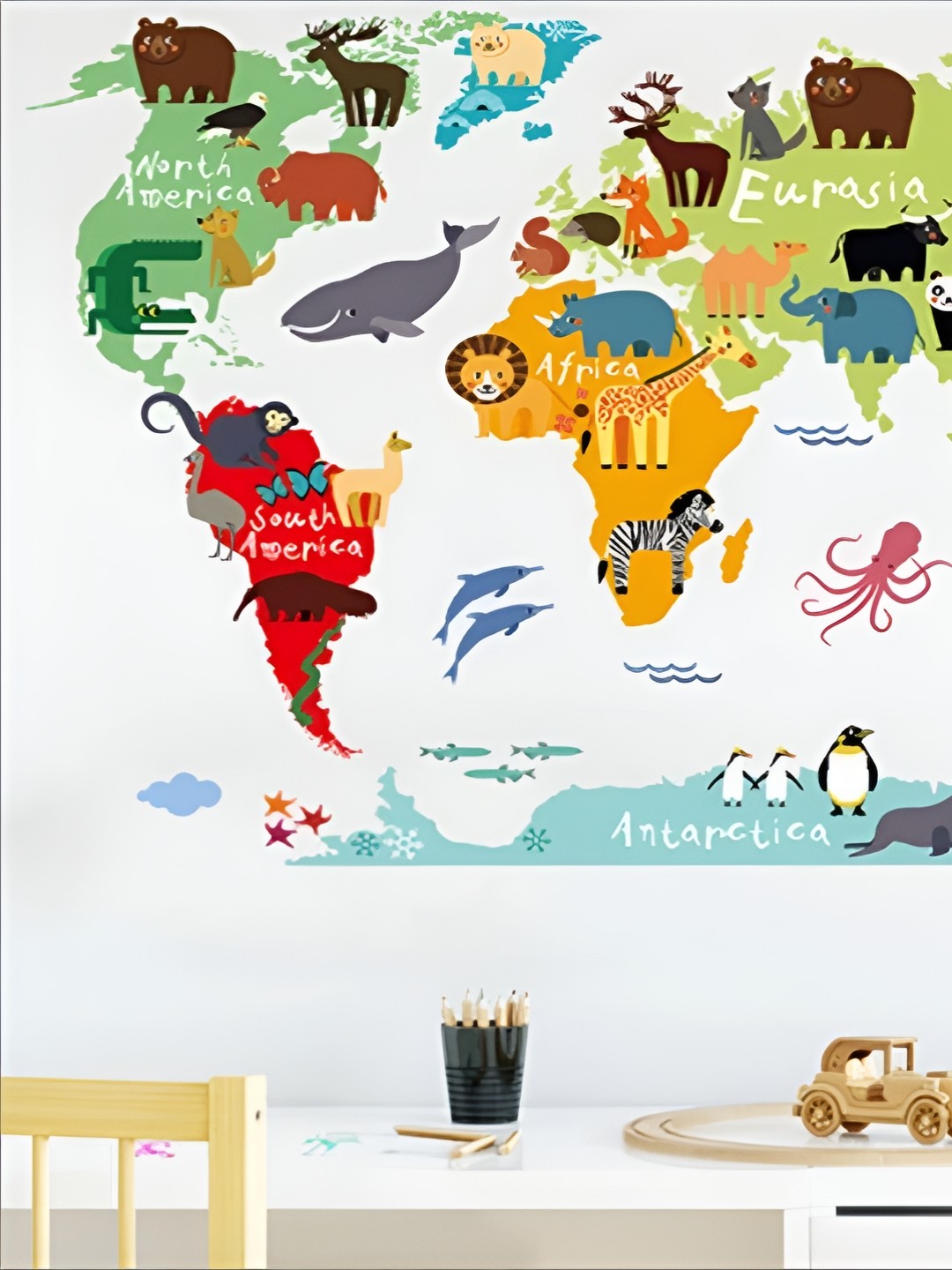 

Jaamso Royals Red & Yellow Printed Self-Adhesive Wall Stickers
