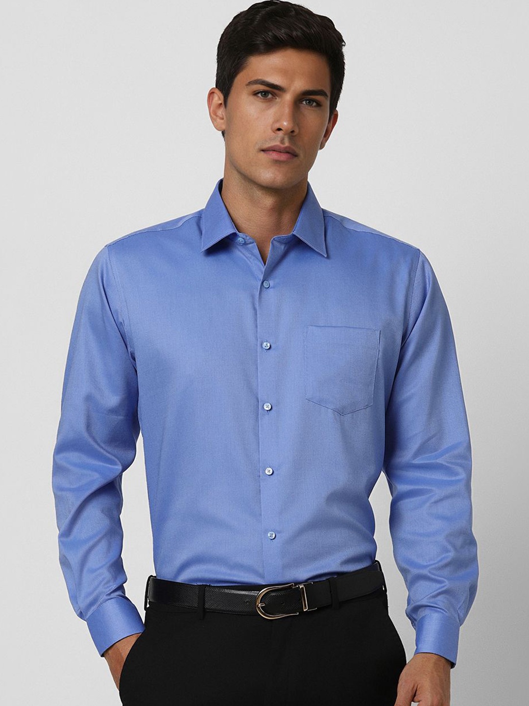 

Van Heusen Men Opaque Formal Shirt, Blue