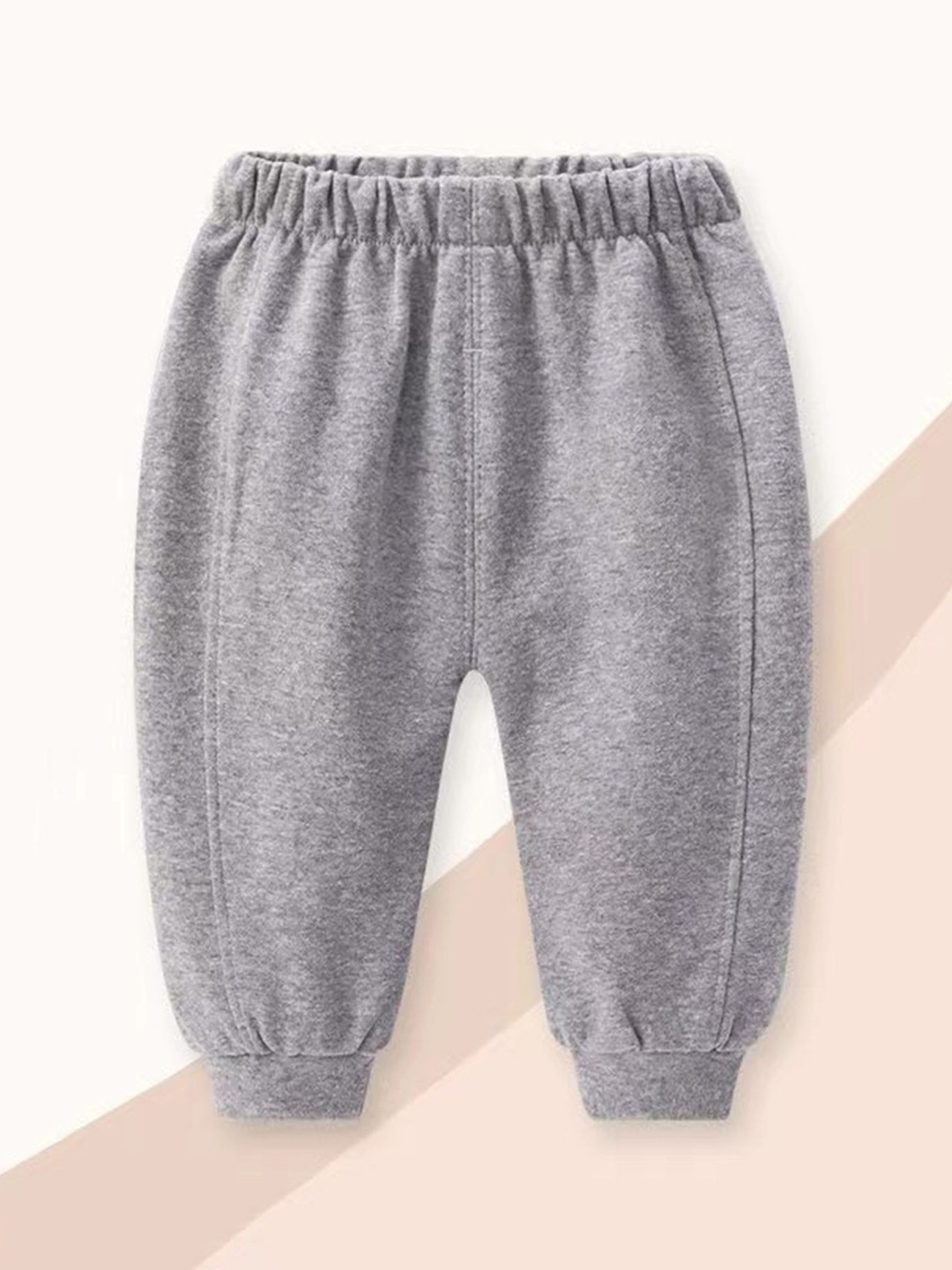 

LULU & SKY Kids Heathered Tapered Fit High-Rise Joggers, Grey