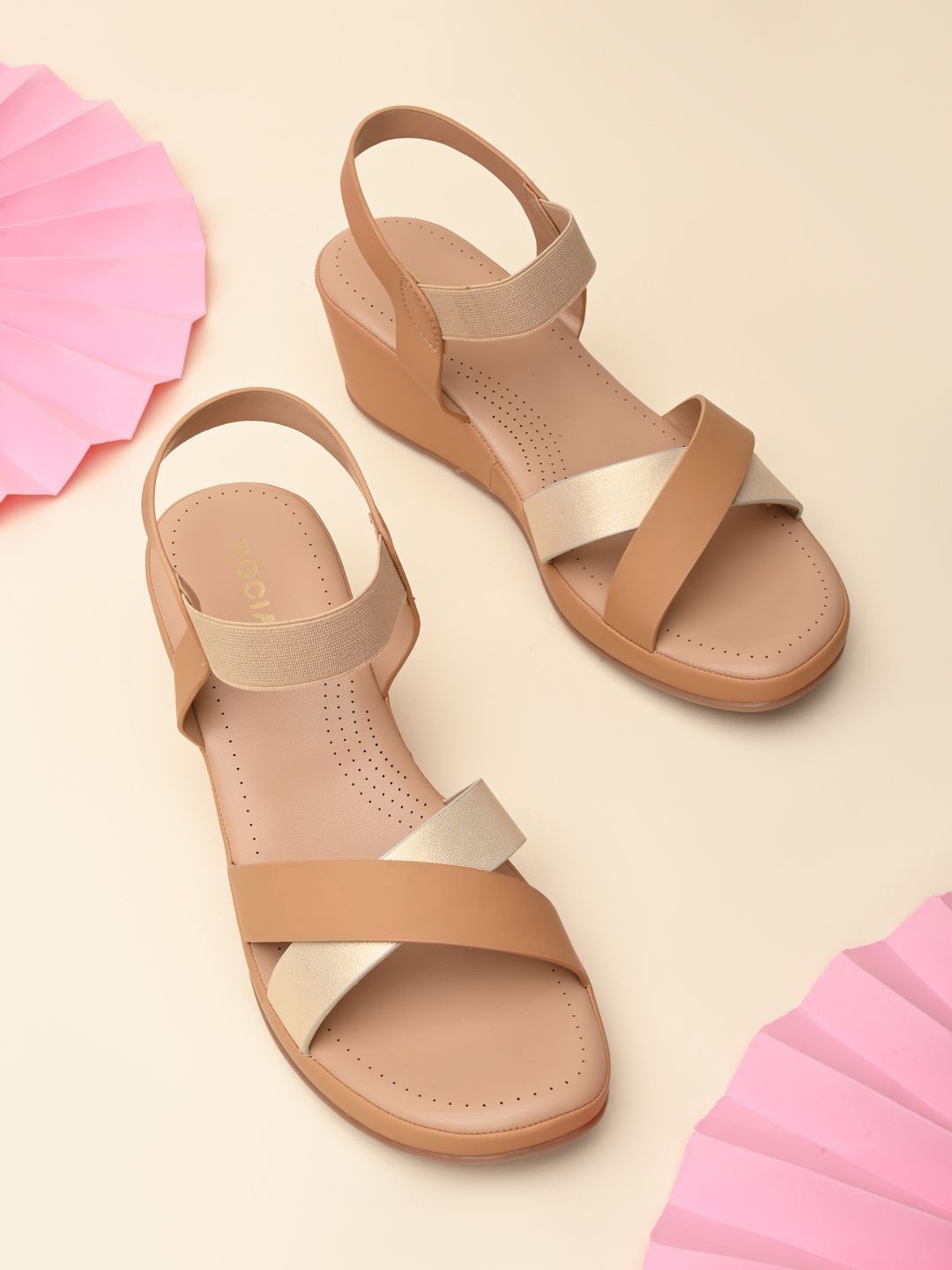 

Rocia Women Wedge Sandals, Beige