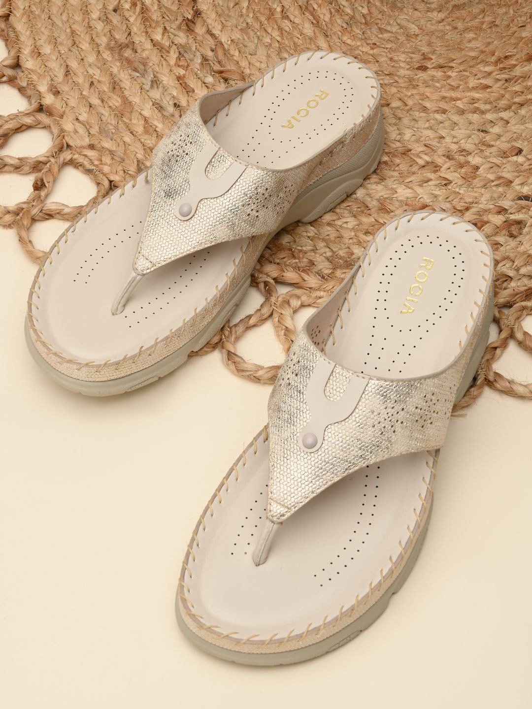 

Rocia Women Wedge Sandals, Beige