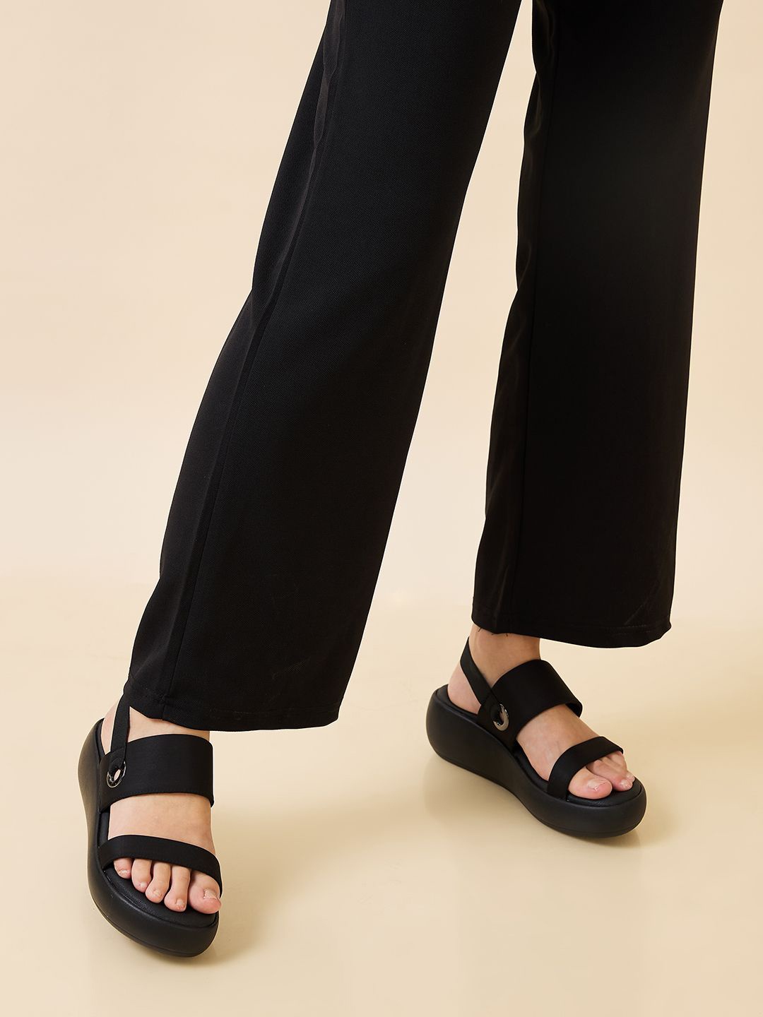 

Rocia Open Toe Wedge Sandals, Black