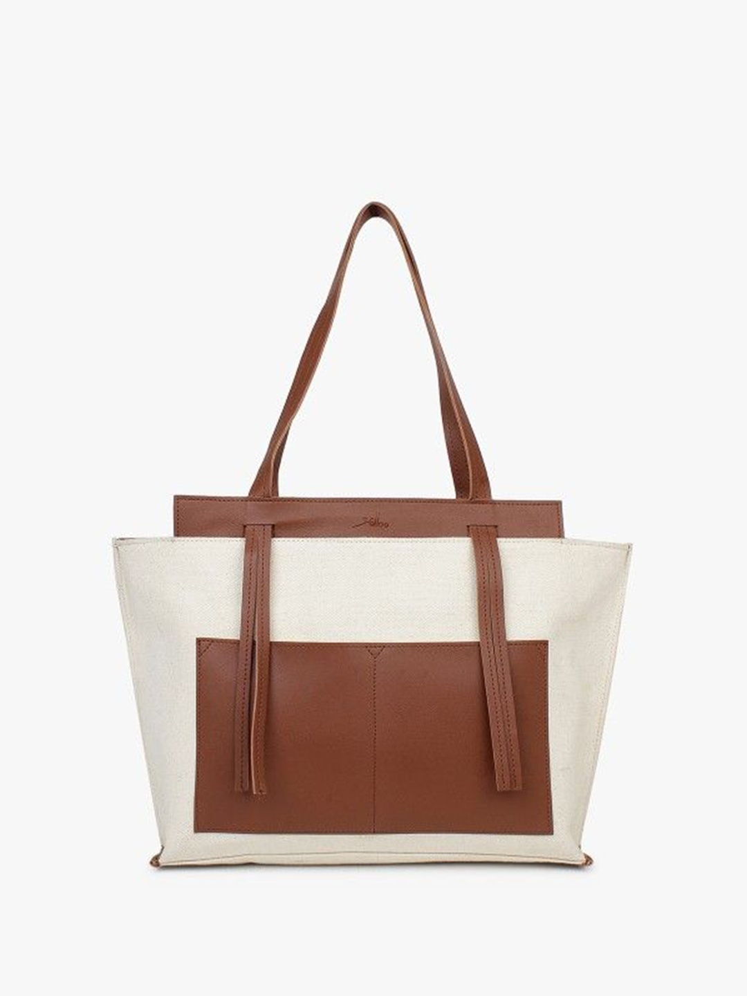 

yelloe Women Colourblocked Swagger Shoulder Bag, Off white