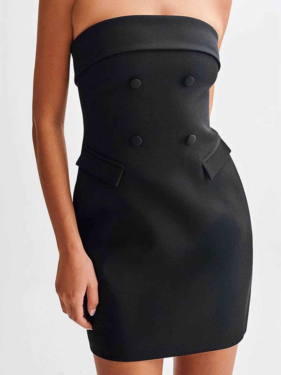 

LULU & SKY Women Bodycon Mini Dress, Black