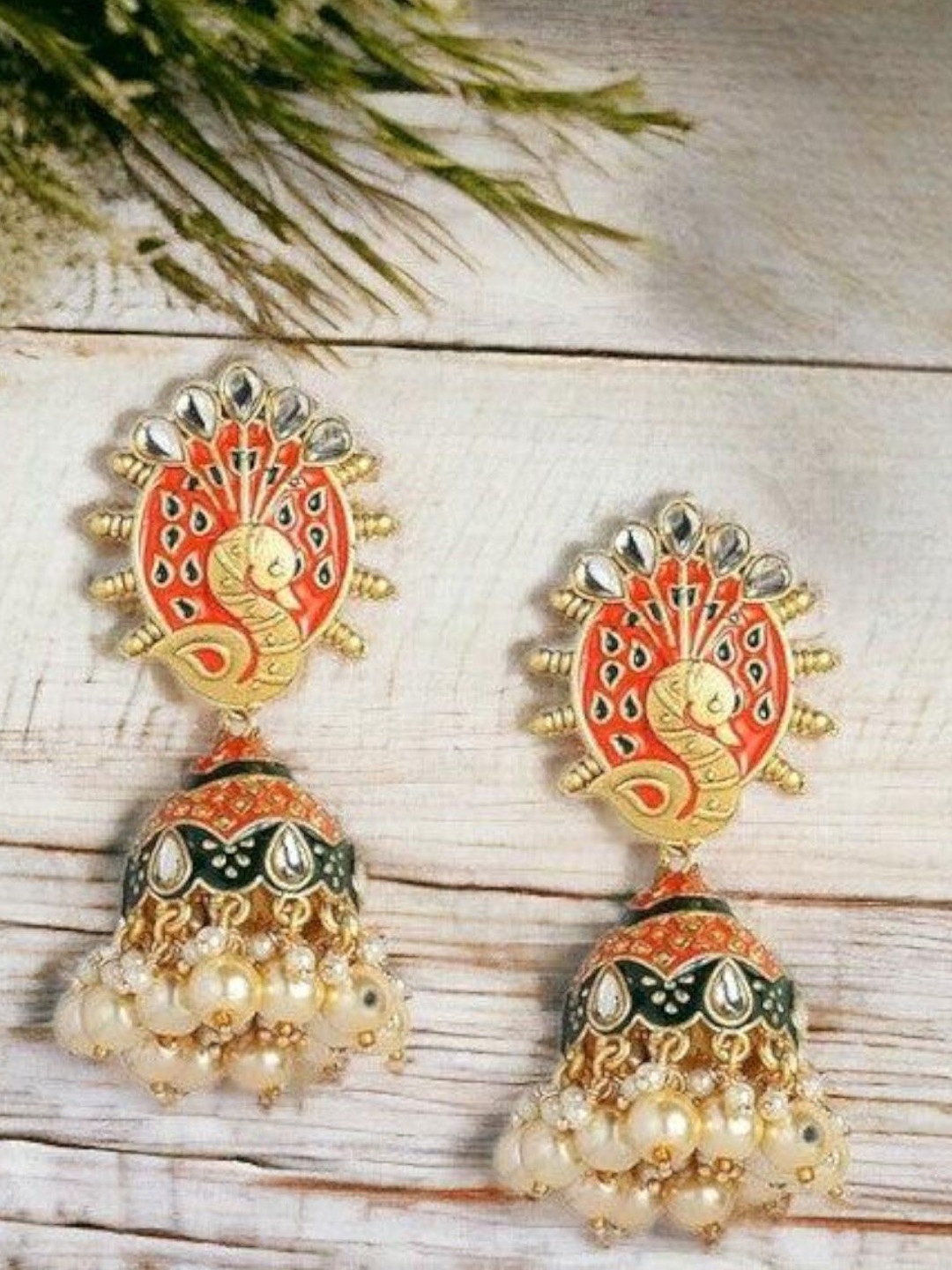 

Anouk Contemporary Jhumkas Earrings, Silver