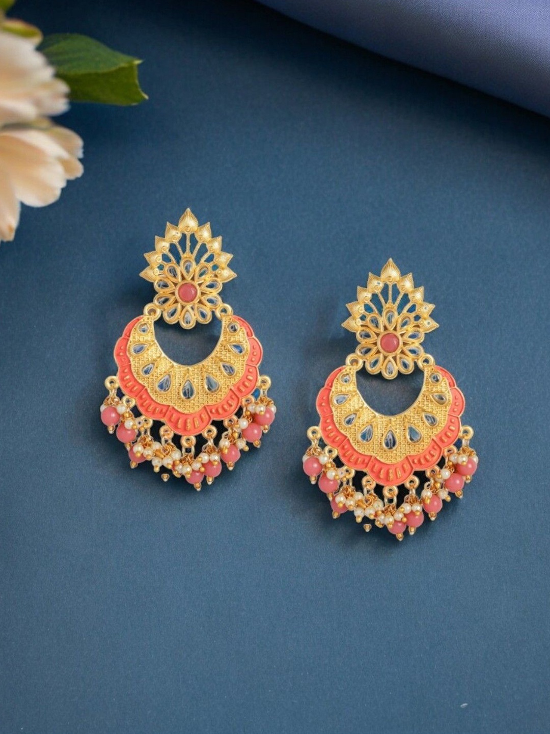 

Anouk Contemporary Chandbalis Earrings, Silver