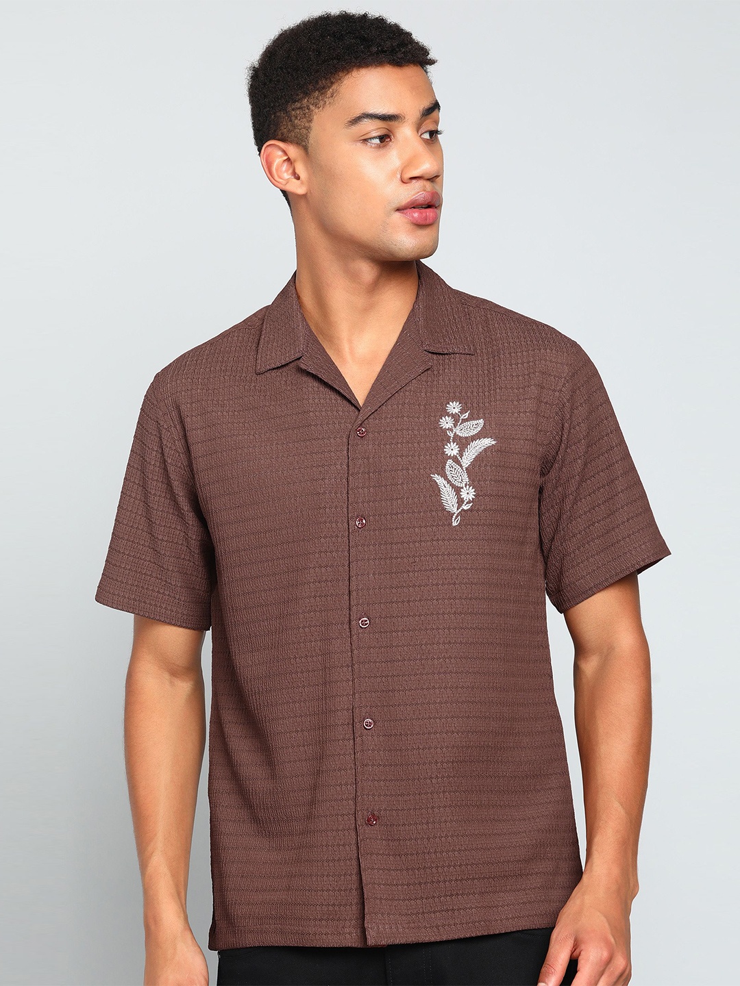 

INDICLUB Men Opaque Casual Shirt, Orange