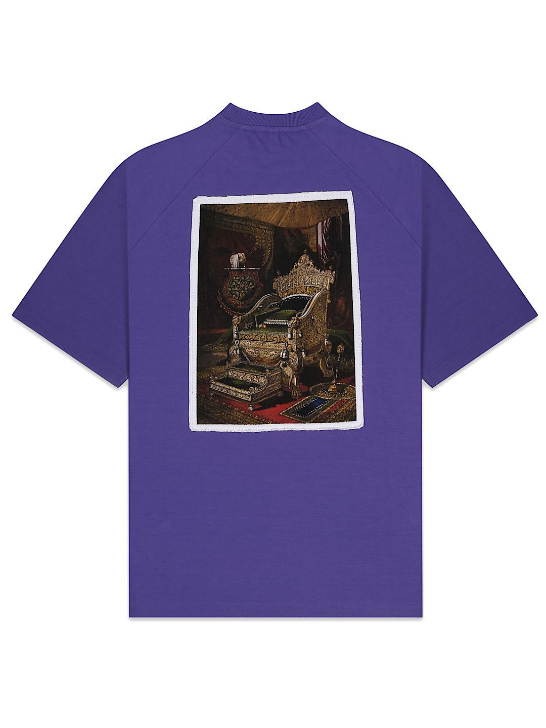 

ZERO TOLERANCE Unisex Typography Printed Round Neck Cotton T-shirt, Purple