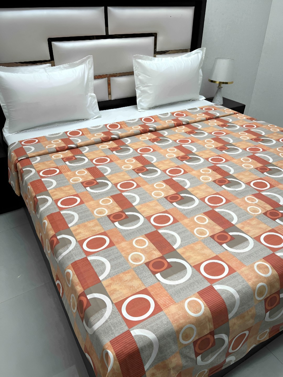 

Pure Decor Cotton Double Bed King Size Winter Duvet Cover for Comforter Quilt & Rajai, Brown
