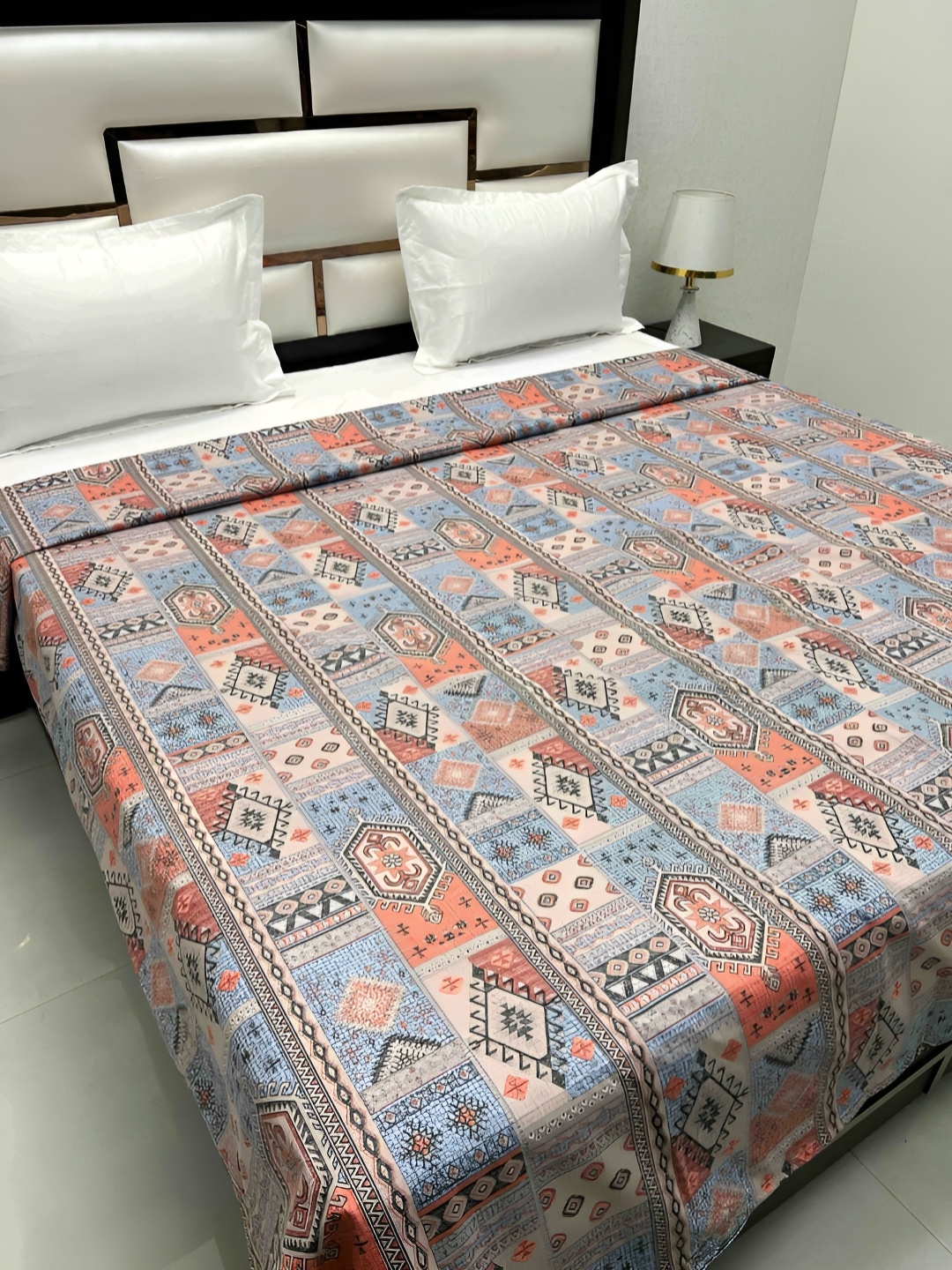 

Pure Decor Cotton Double Bed King Size Winter Duvet Cover for Comforter Quilt & Rajai, Beige