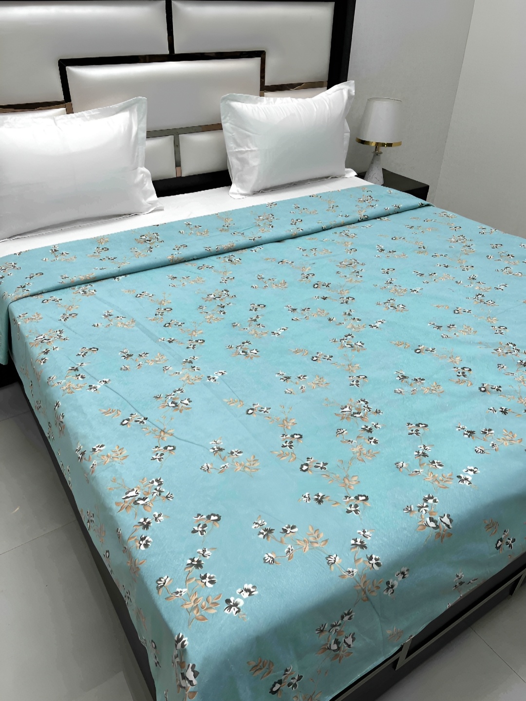 

Pure Decor Cotton Double Bed King Size winter Duvet Cover for Comforter Quilt & Rajai, Blue