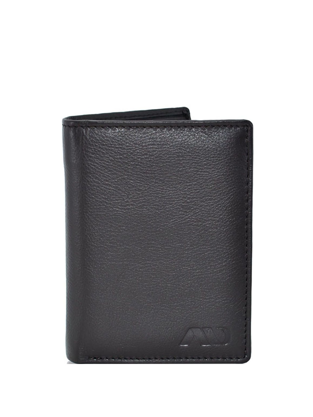 

ANNODYNE Men Leather Two Fold Wallet, Coffee brown