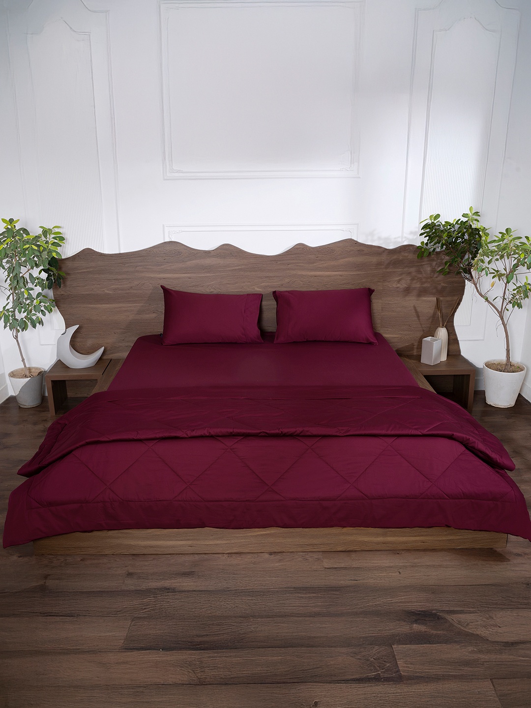 

BELIHODE Red 150 GSM AC Room Cotton Double Bed Comforter