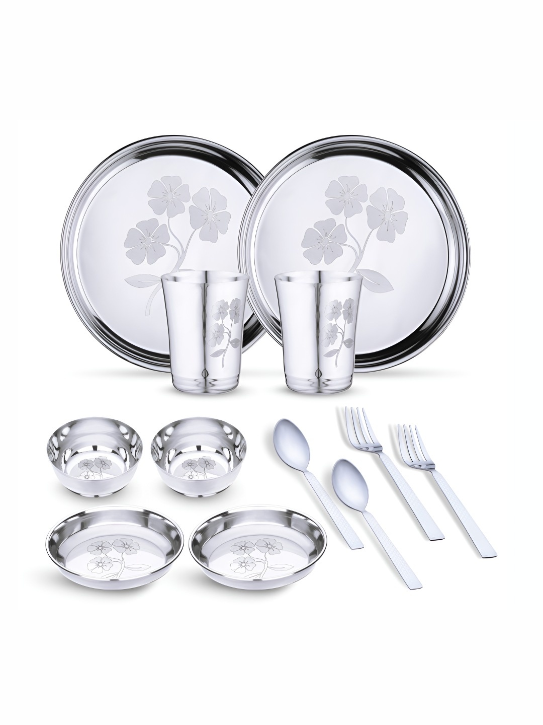 

LIMETRO STEEL Steel 12 Pieces Stainless Steel Dinner Set