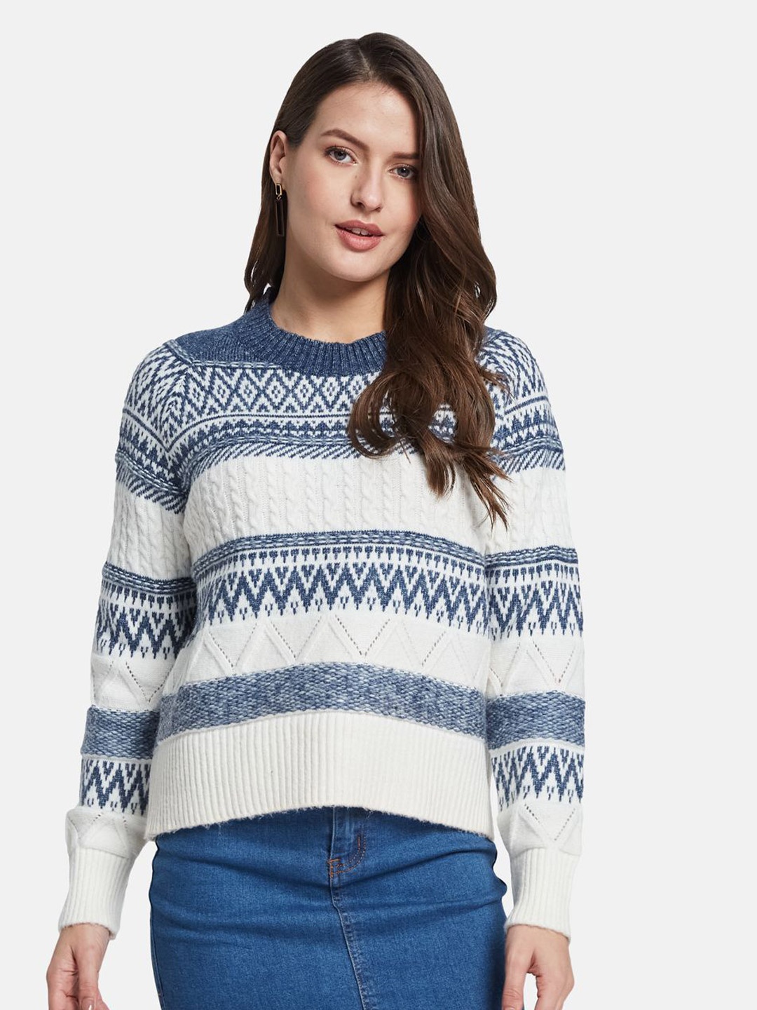 

METTLE Women Pullover, Blue