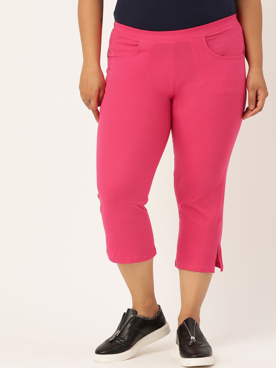 

theRebelinme Women Capris, Fuchsia