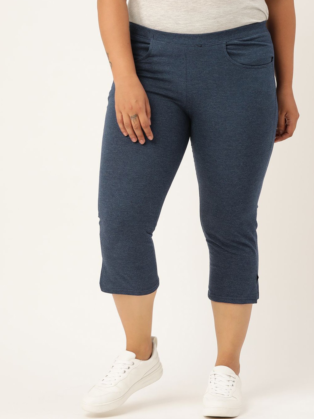 

theRebelinme Women Capris, Blue