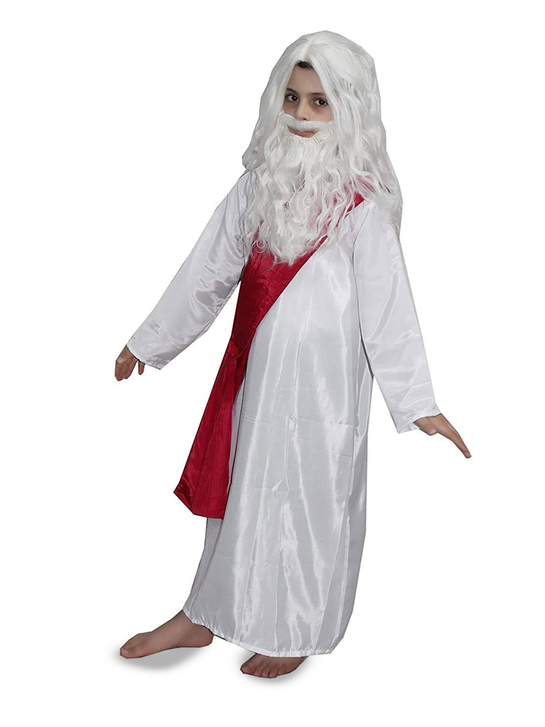 

Kaku Fancy dresses Kids Round Neck Christmas Costumes Nativity Set, White