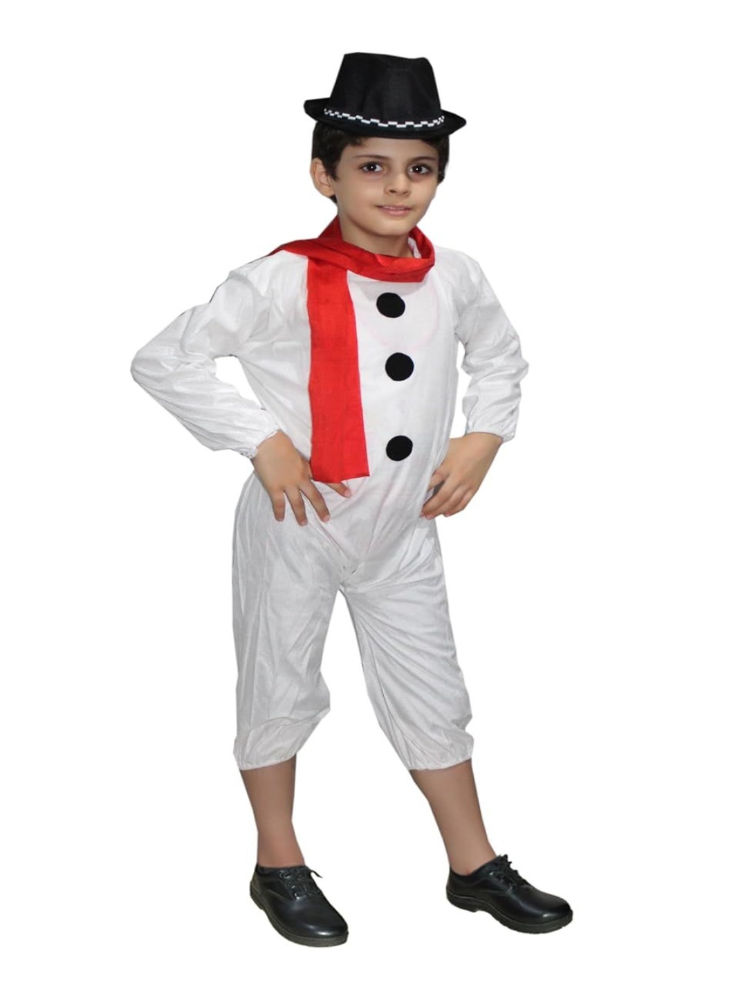 

Kaku Fancy dresses Kids Fairy Tales Snow Man Christmas Costume Set, White