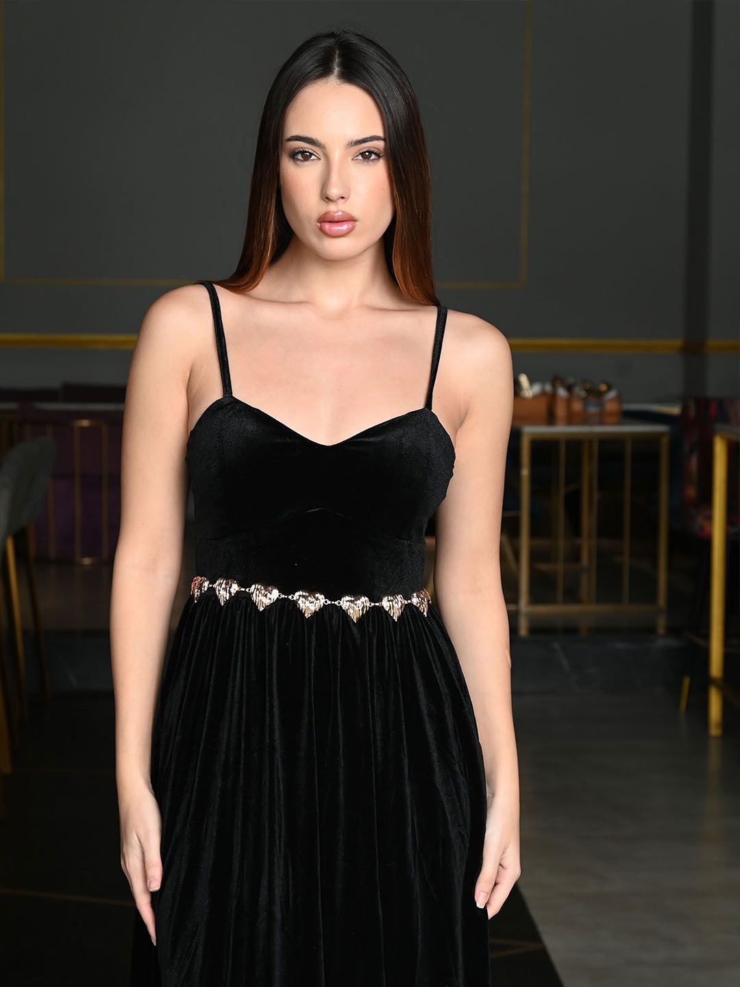 

ODETTE Gold-Toned Metal Heart Waist Chain