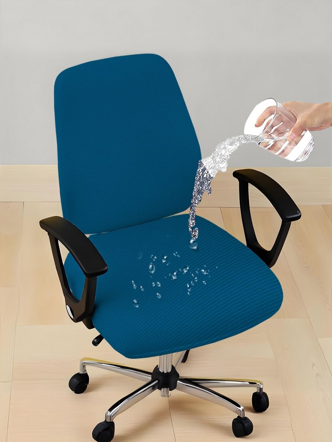 

Lazi Blue 6 Pieces Water Resistant Chair Covers