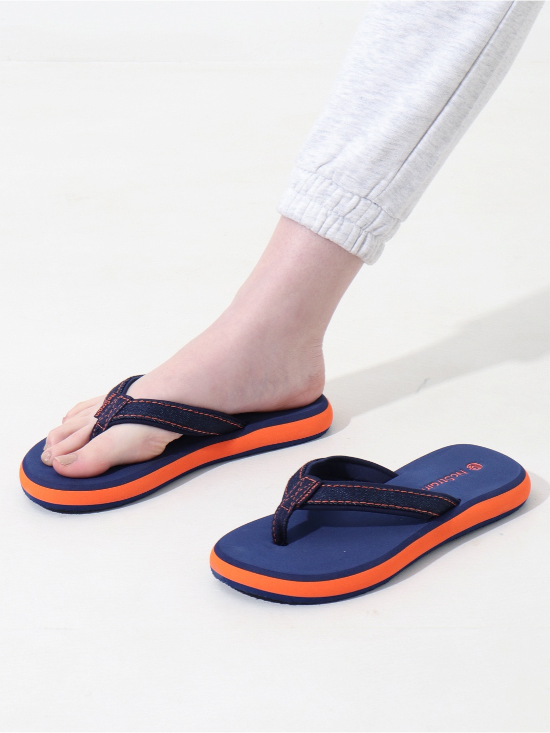 

NoStrain Women Denim Slippers, Blue