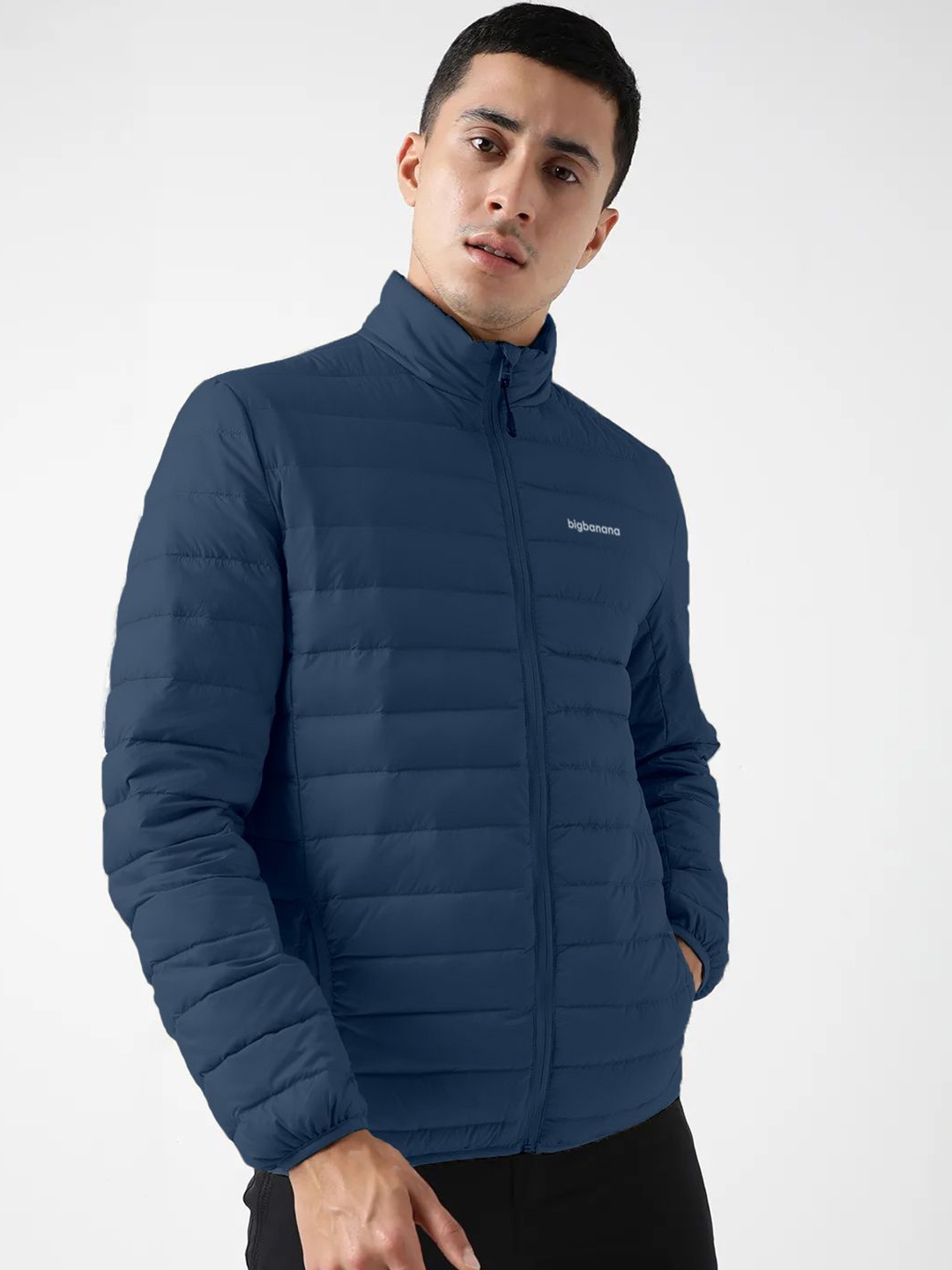 

bigbanana Men Lightweight Bomber Jacket, Teal