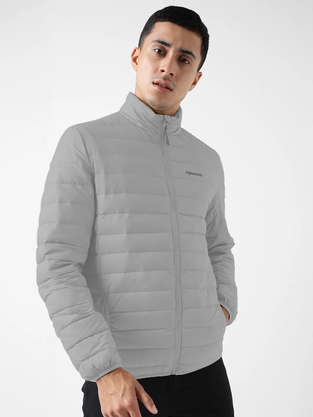 

bigbanana Men Lightweight Bomber Jacket, Sea green