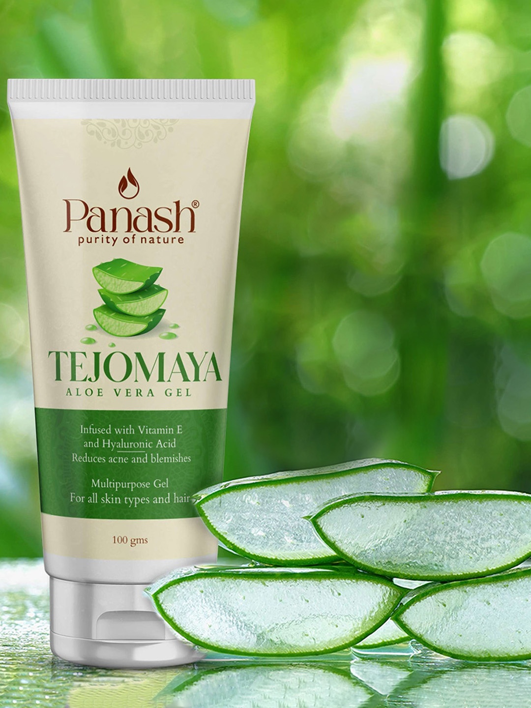 

PANASH Tejomaya Aloe Vera Gel Infused With Vitamin E & Hyaluronic Acid - 100 g, White