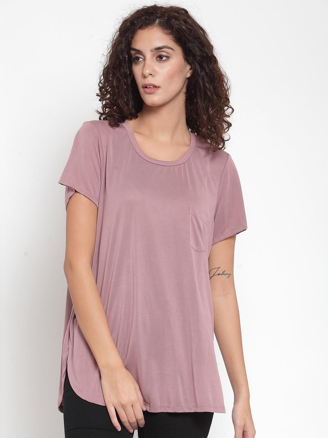 

J Style Crepe Top, Pink