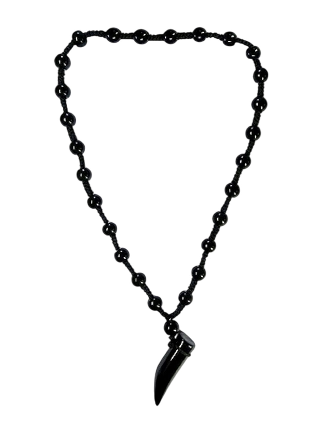 

Lila Unisex Elephant Tusk Pendant With Chain, Black