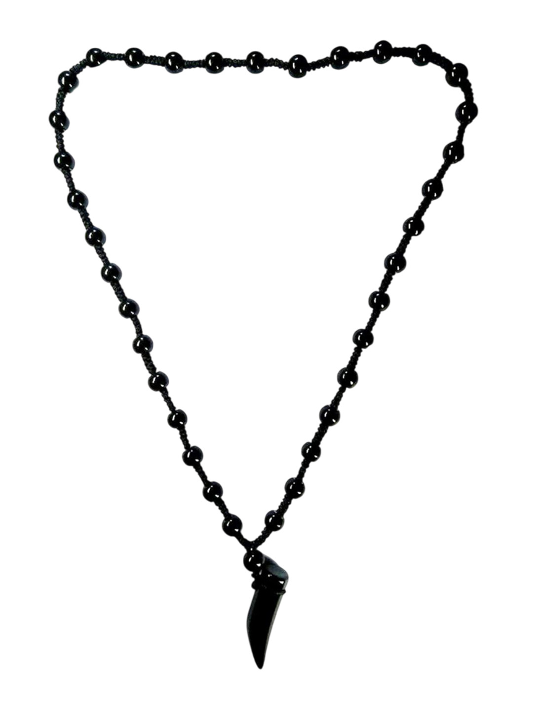 

Lila Unisex Elephant Tusk Pendant With Chain, Black
