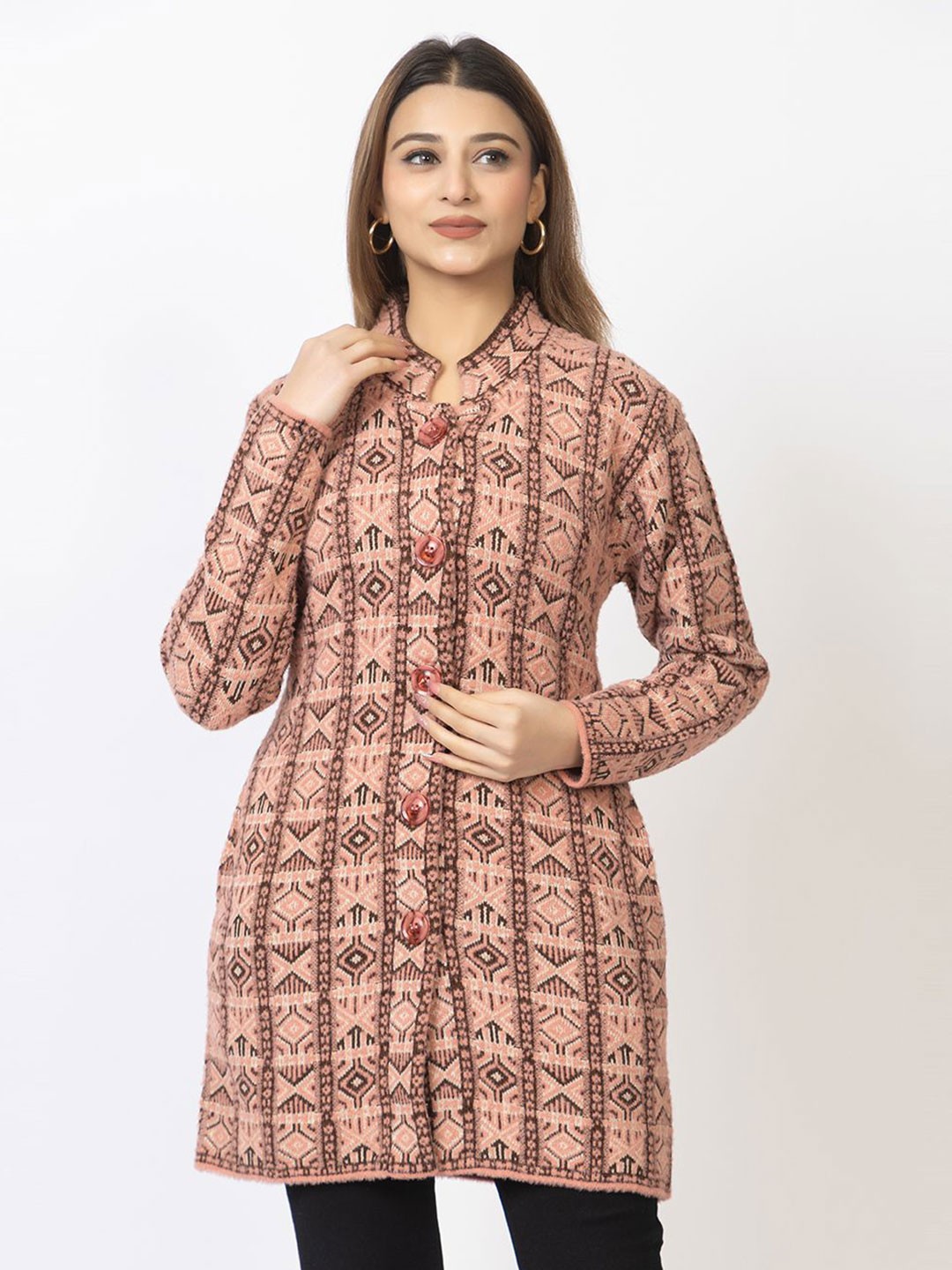 

TWENTY ME Women Floral Cardigan, Pink