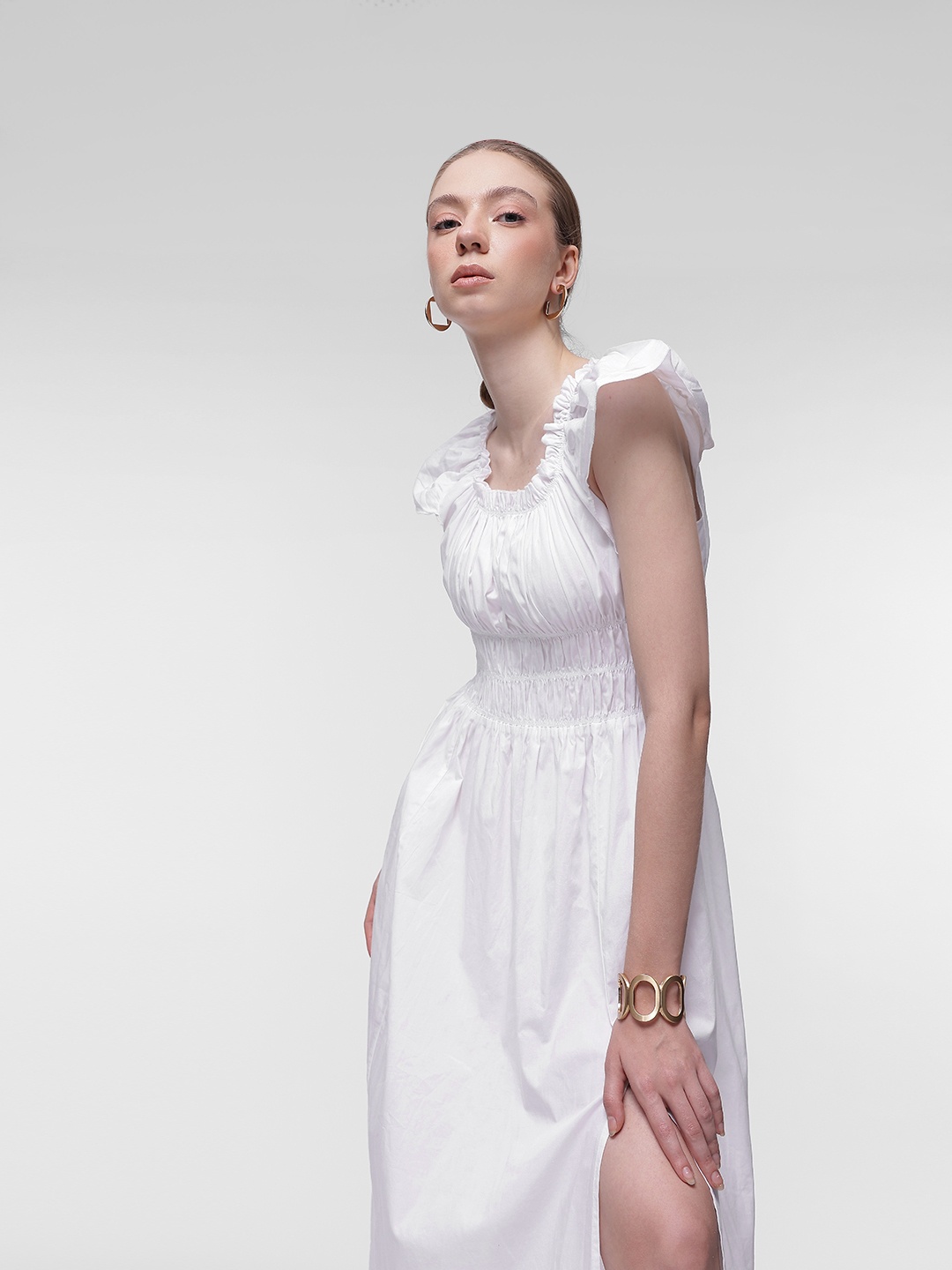 

French Connection Midi Dress, White