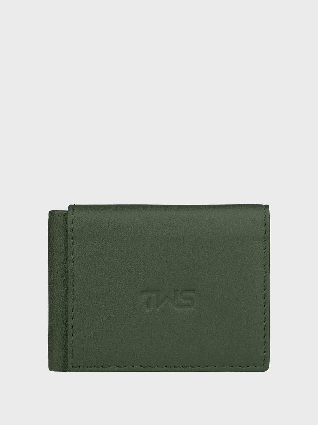 

The Wallet Store Men Leather Three Fold Wallet, Green