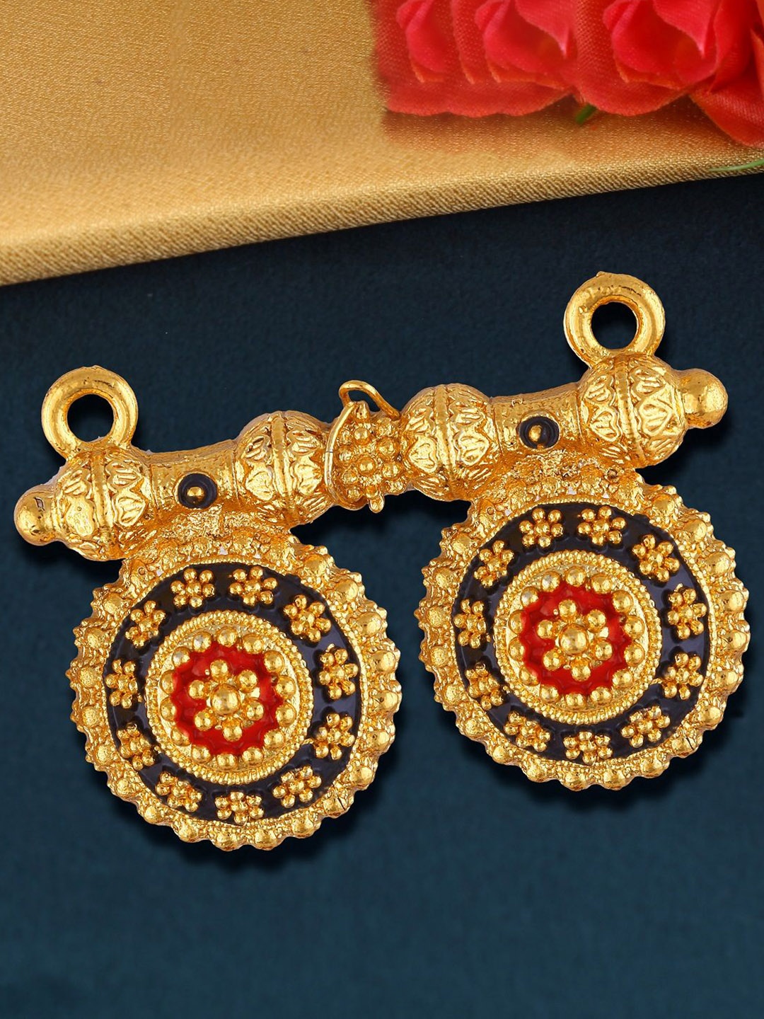 

Vighnaharta Gold-Plated Mangalsutra Pendant