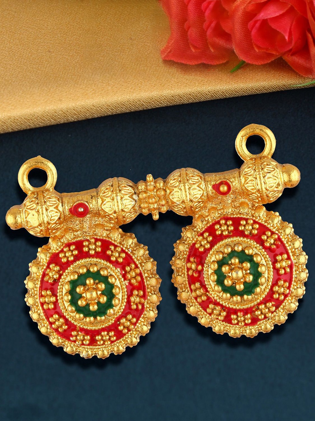 

Vighnaharta Gold-Plated Mangalsutra Pendant