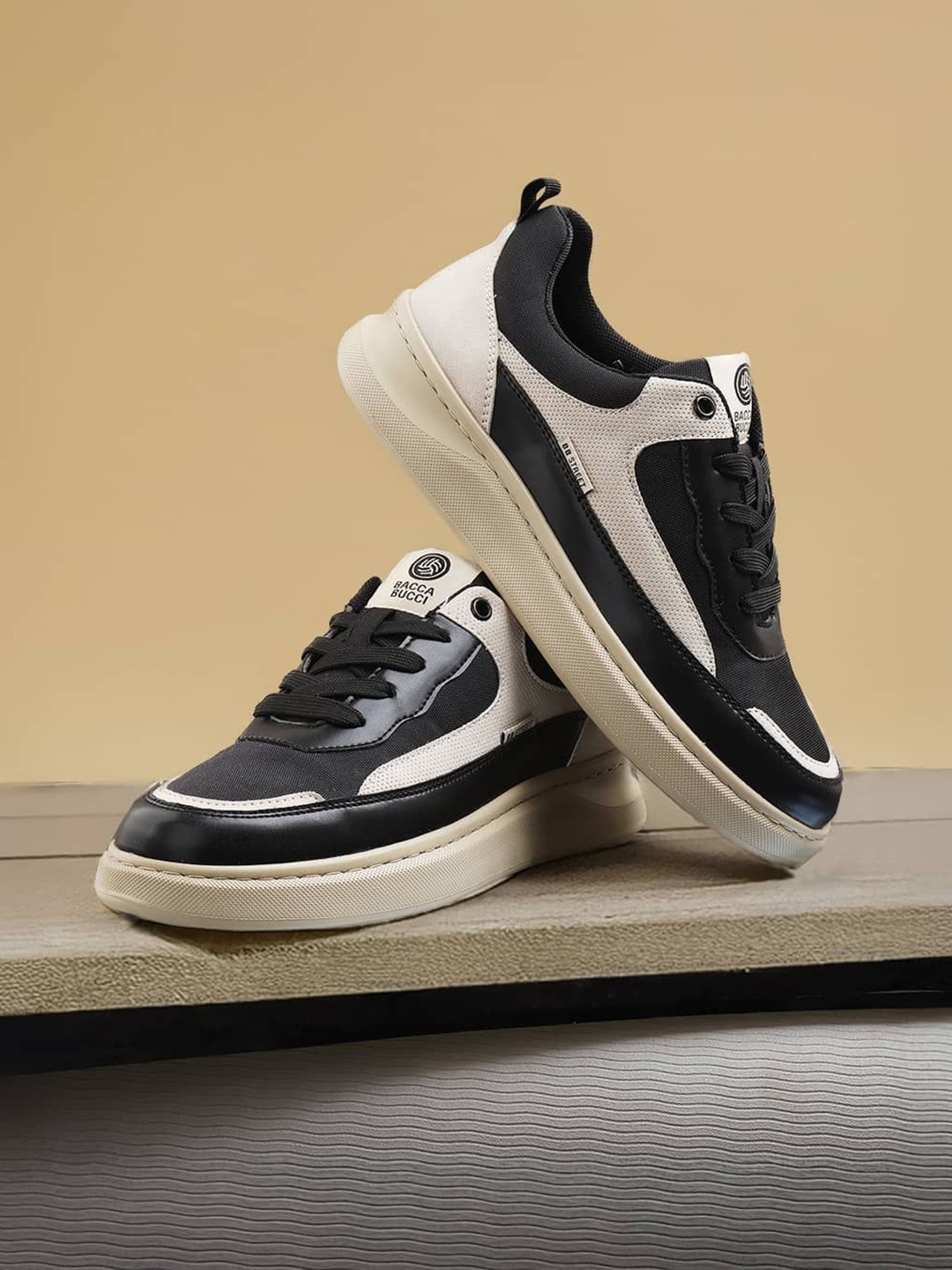 

bacca bucci Men PU Sneakers, Black