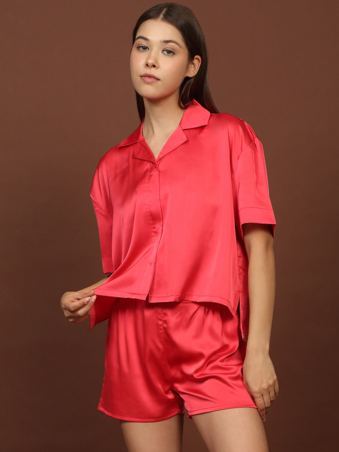 

Sweet Dreams Women Night suit, Red