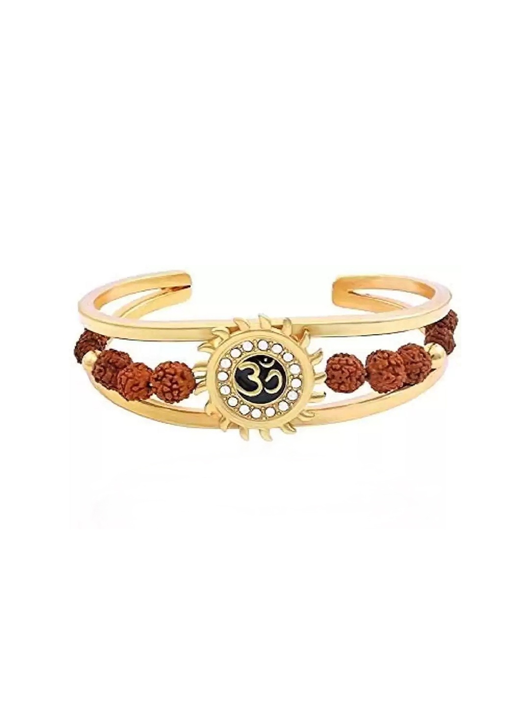 

Lila Unisex Brass Gold-Plated Cuff Bracelet
