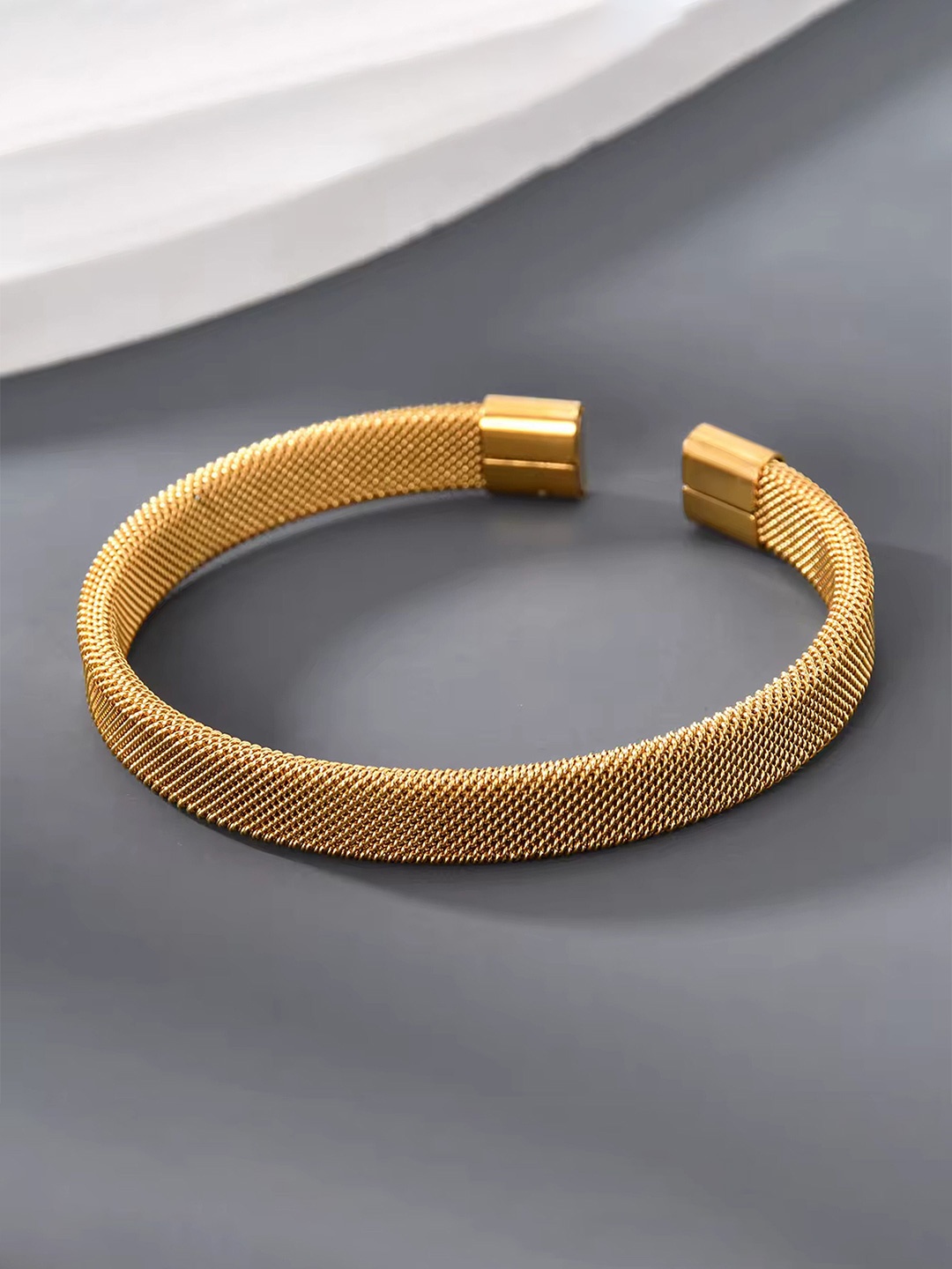 

Lila Unisex Stainless Steel Wraparound Bracelet, Gold